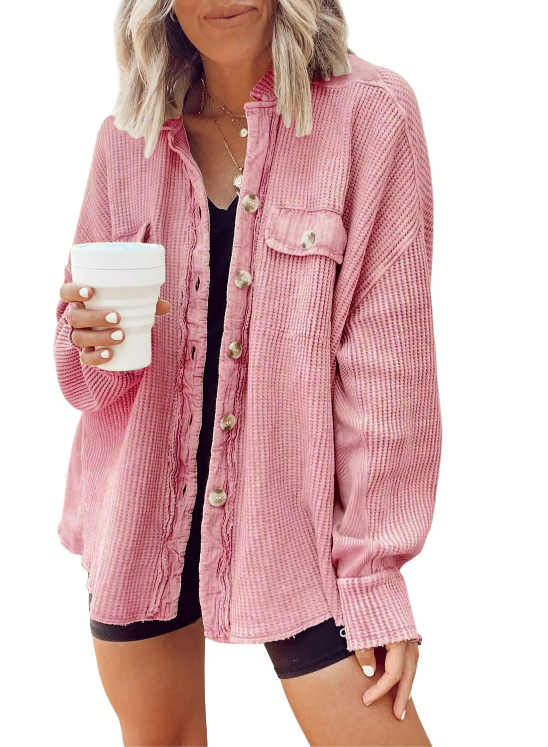 Women's Button-Up Shirt Jacket