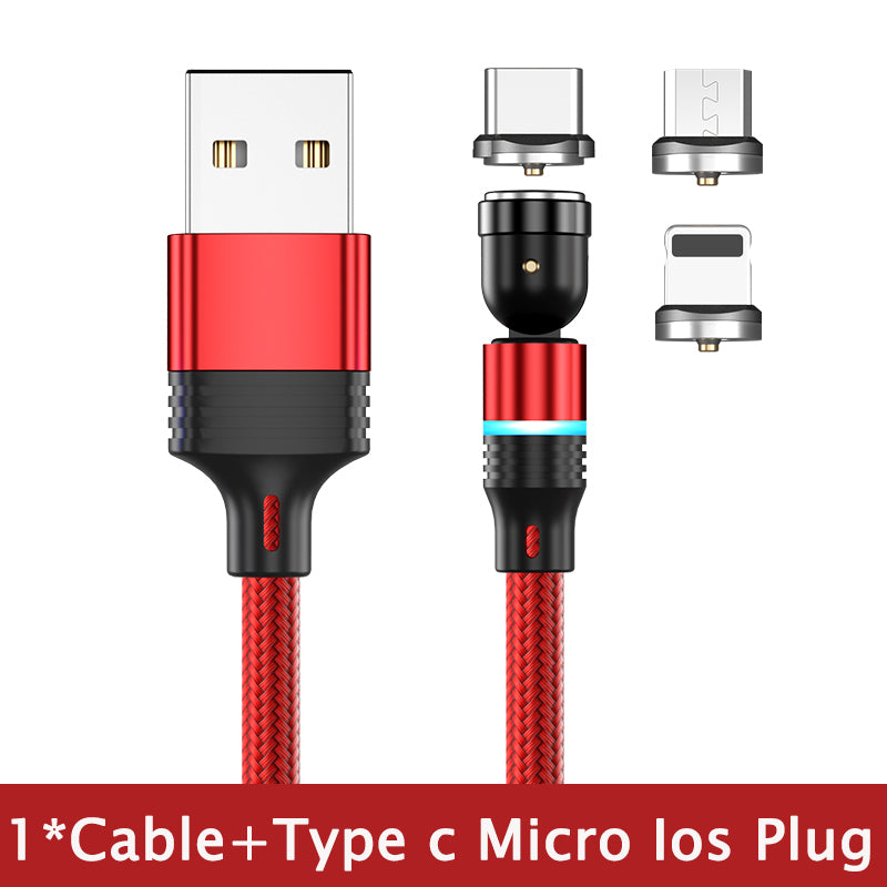 540° Rotating Magnetic Charging Cable