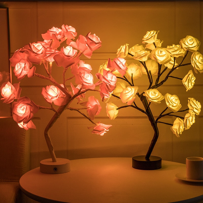 Rose Bonsai Tree Lamp