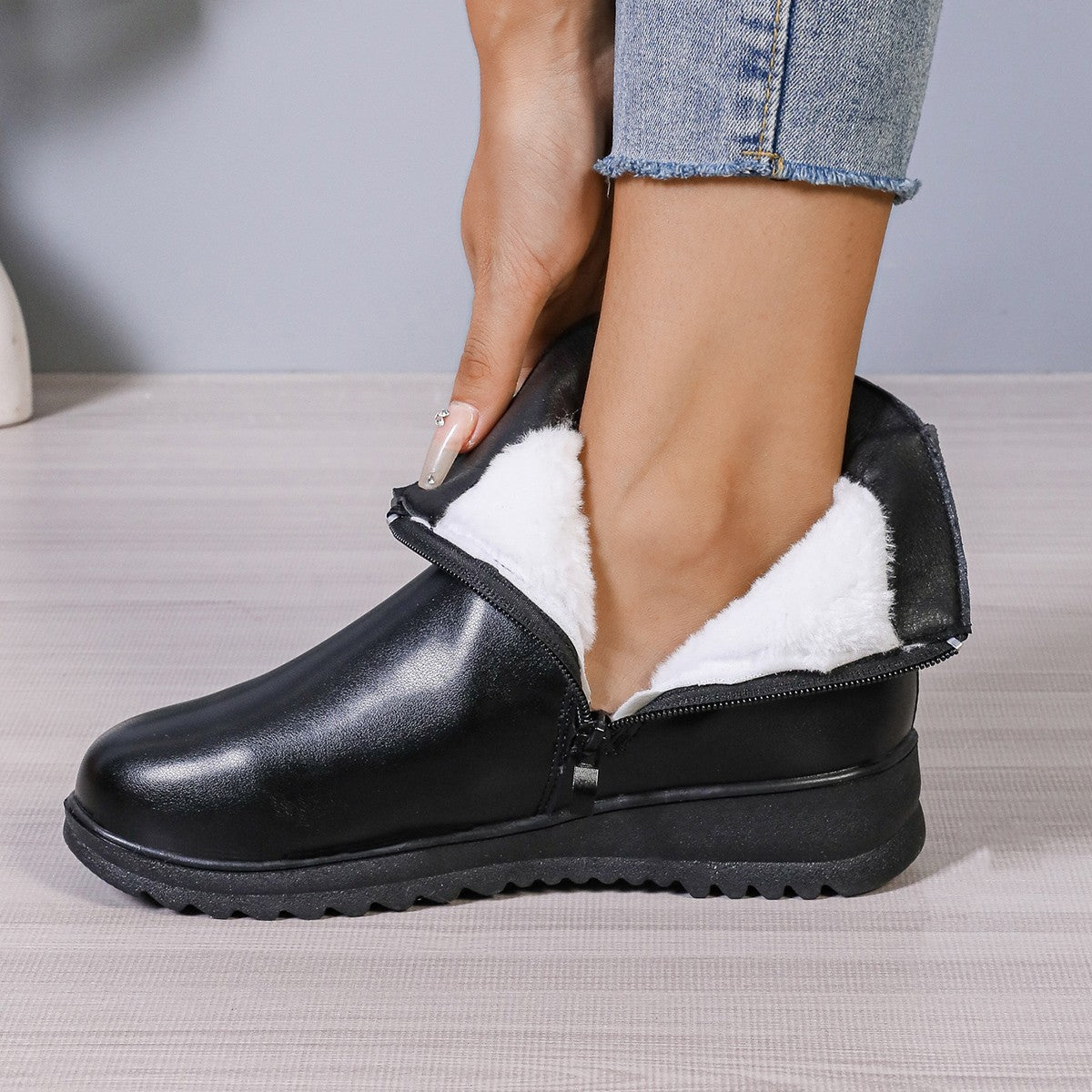 Women's Fleece-Lined Ankle Boots