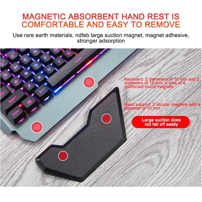 RGB Backlit Keyboard with Phone Holder