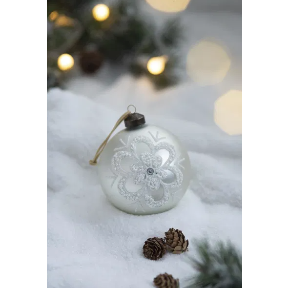 Glass Christmas Ball Ornaments (Set of 6)