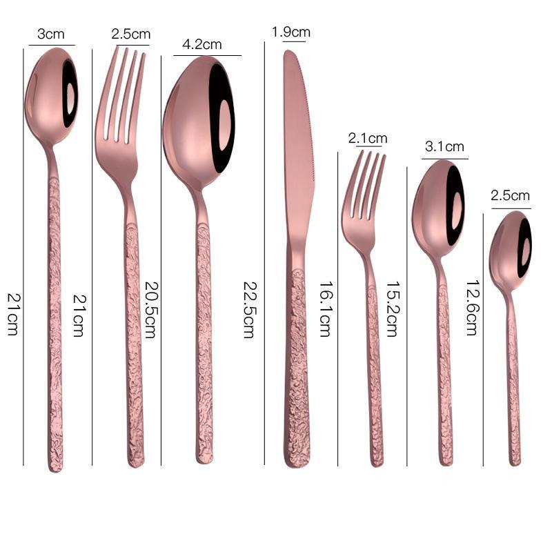 Embossed Steak Cutlery Set (7 pcs)