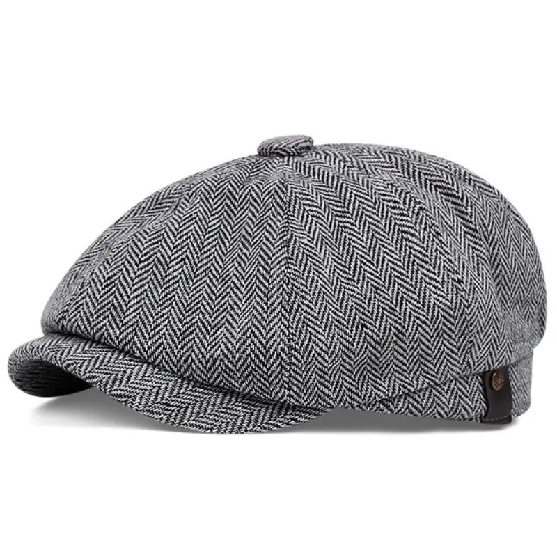 Octagonal Newsboy Cap