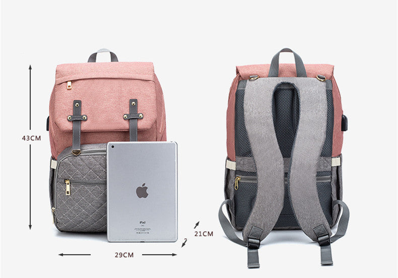 Large Multi-Pocket Diaper Bag