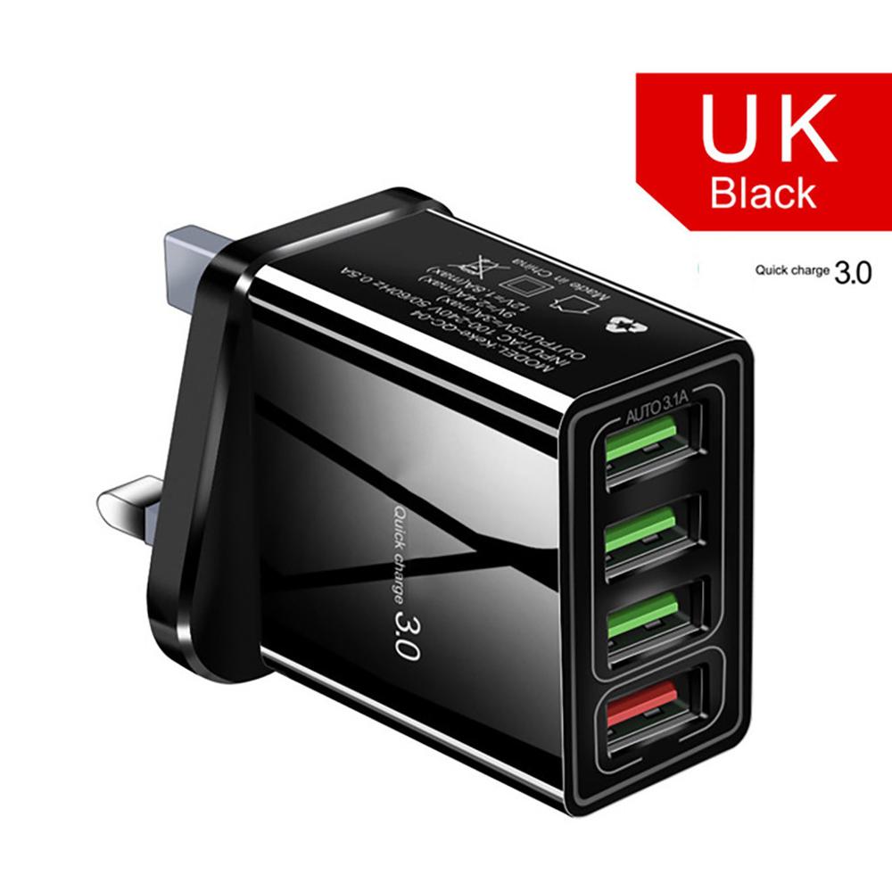 4-Port USB Wall Charger with LED