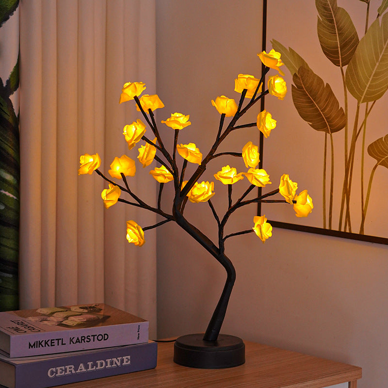 Glowing Rose Tree Lamp