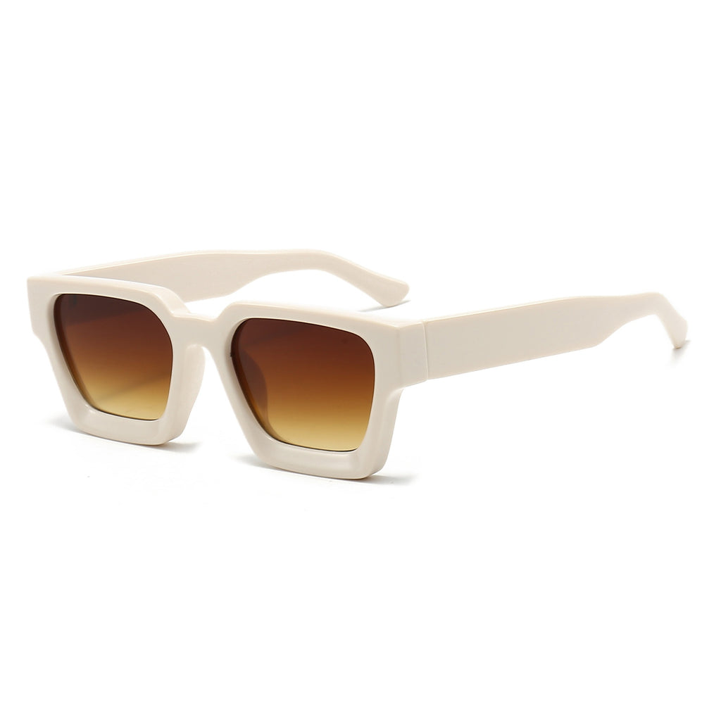 Thick-Frame Retro Sunglasses