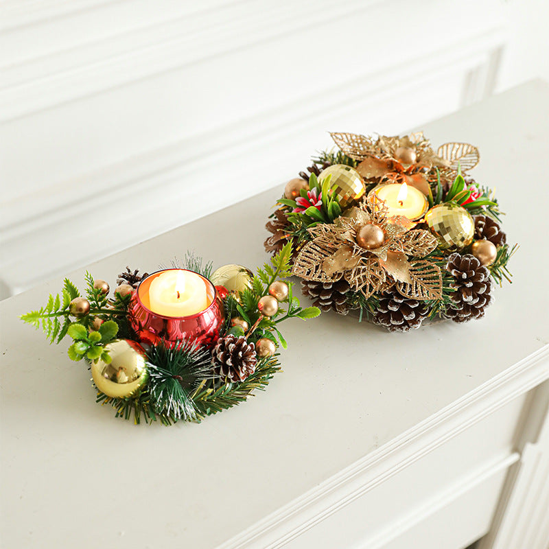 Pinecone Christmas Candle Holder