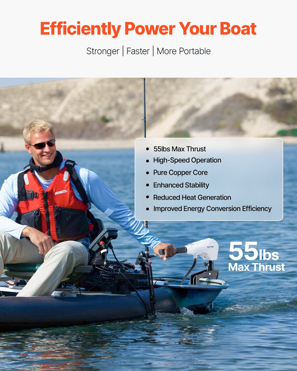 55 lb Thrust Electric Trolling Motor