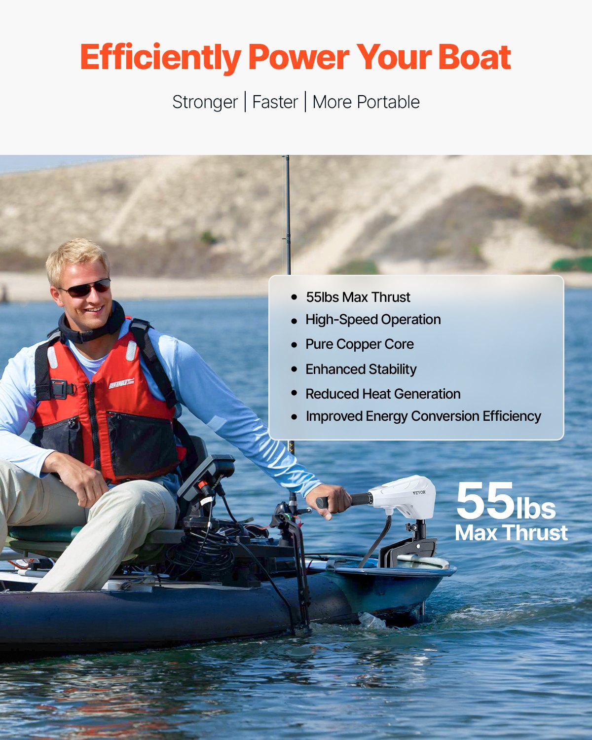 55 lb Thrust Electric Trolling Motor