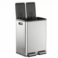 60-Liter Stainless Steel Trash Can