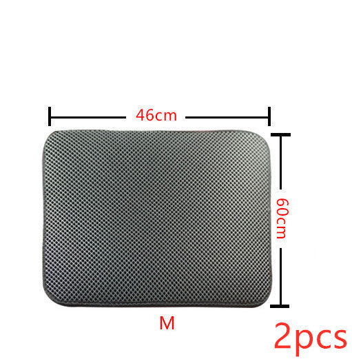 Double-Layer Cat Litter Mat