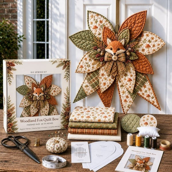 DIY Oversized Quilted Bow Sewing Kit