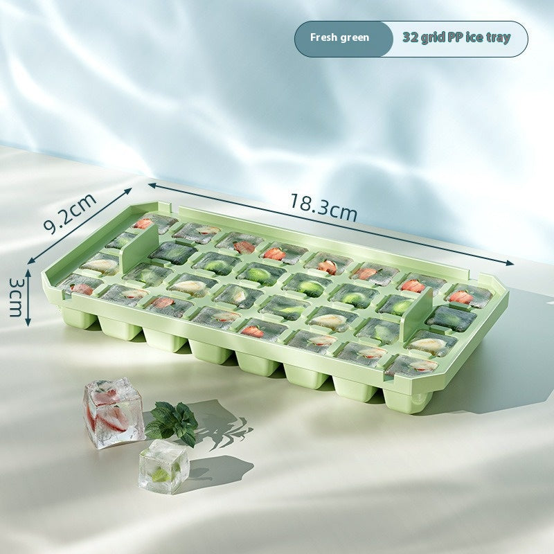 Press-Release Ice Cube Tray with Bin