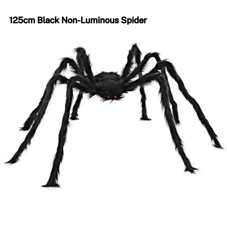 Giant Spider Web with Plush Spider