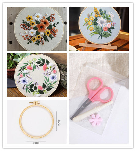 3D Flower Embroidery Kit