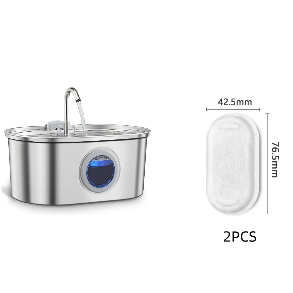 Stainless Steel Pet Water Fountain