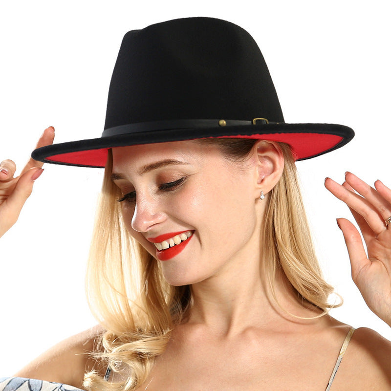 Two-Tone Wool Fedora