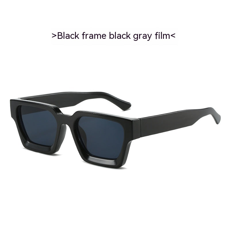 Thick-Frame Retro Sunglasses