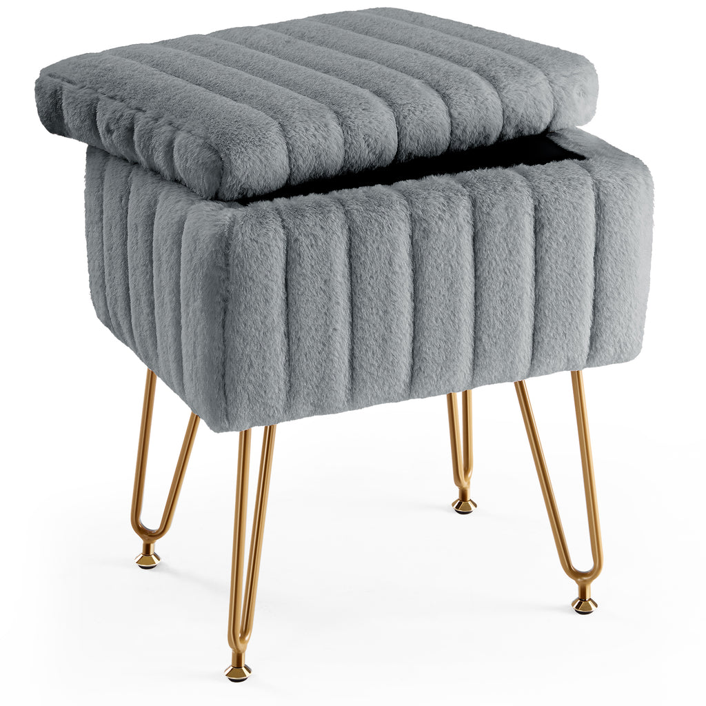 Vanity Stool with Storage