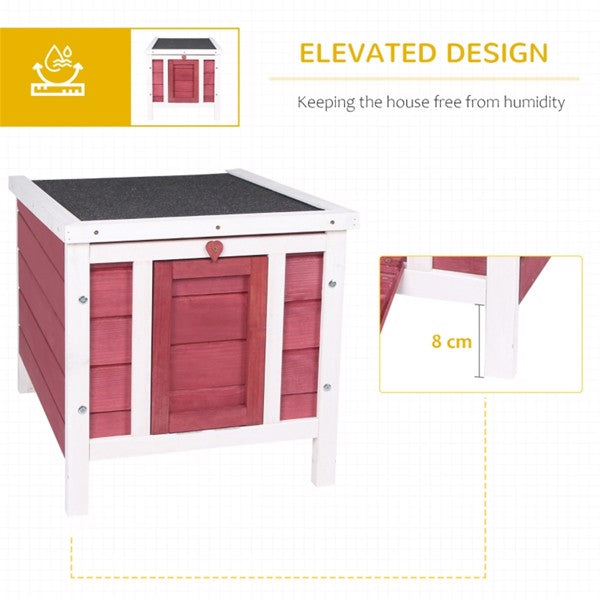 Wooden Pet House with Asphalt Roof