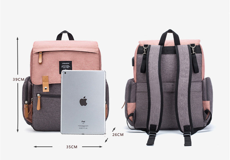 Large Multi-Pocket Diaper Bag