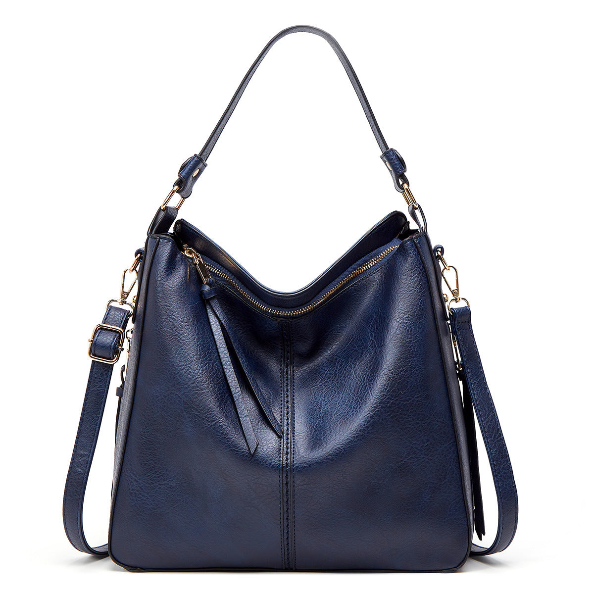 Zip Hobo Bucket Bag