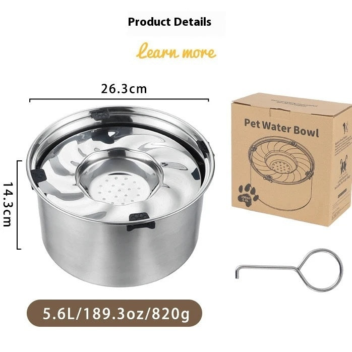 Large Stainless Pet Water Bowl