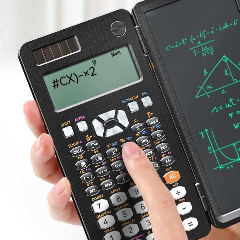 Foldable Scientific Calculator with Writing Pad