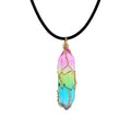 Geometric Crystal Pendant Necklace