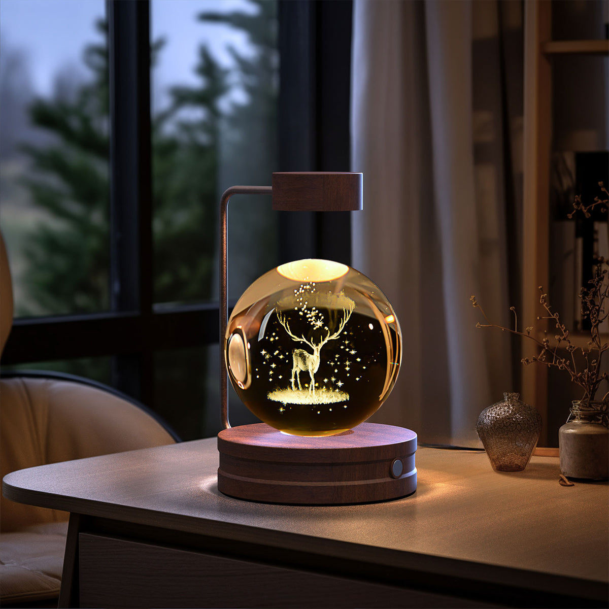 3D Crystal Ball Night Light