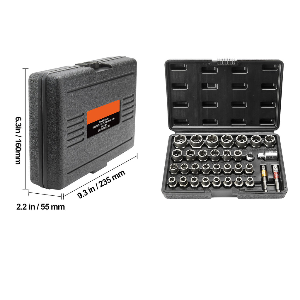 29-Piece Bolt Extractor Set