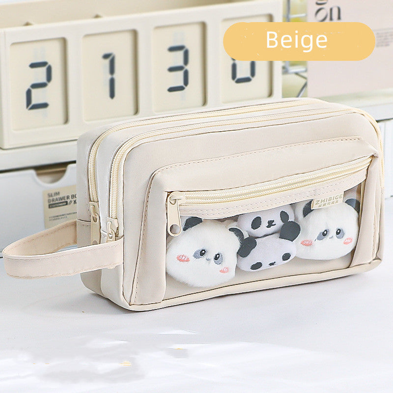 Clear Cartoon Pencil Case