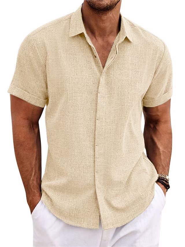 Men's Linen-Look Loose T-Shirt