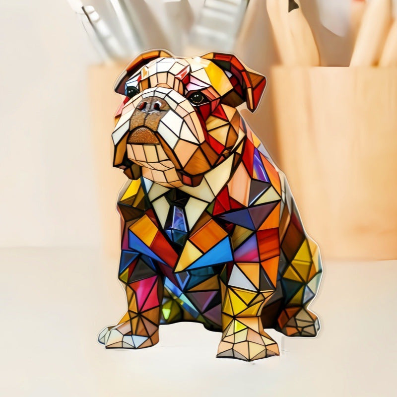 Color-Changing Dog Figure Lamp