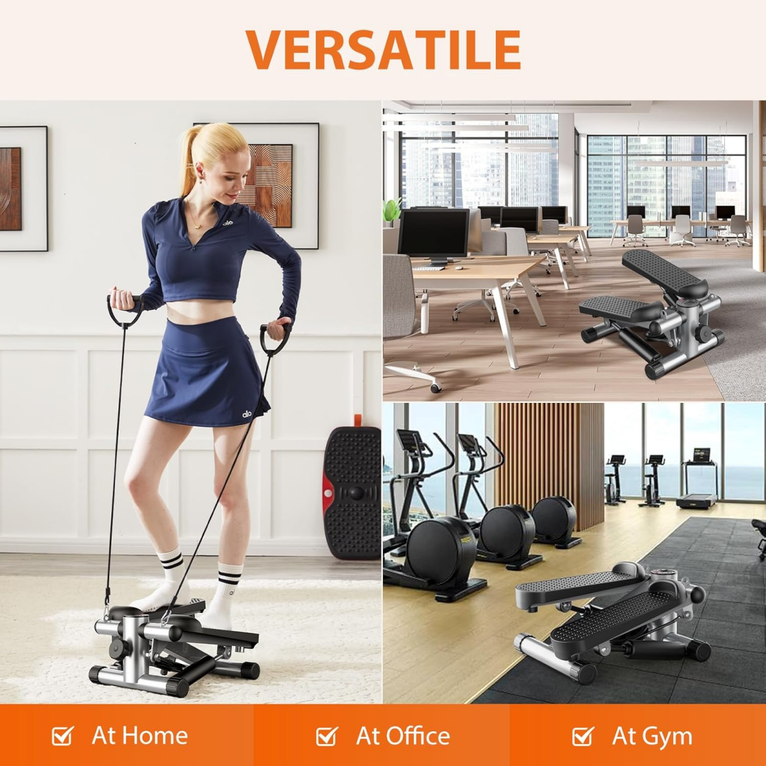 Mini Stepper with Resistance Bands