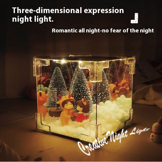DIY Christmas Mirror Cube Lamp Kit