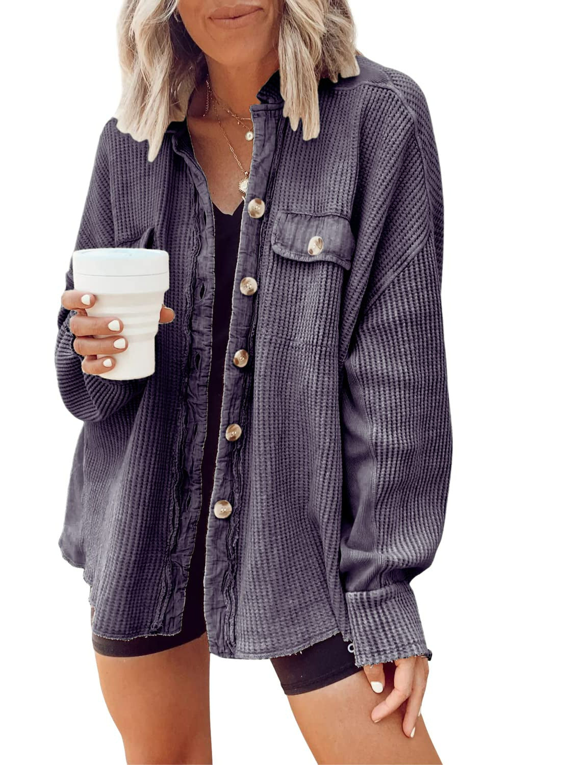 Women's Button-Up Shirt Jacket