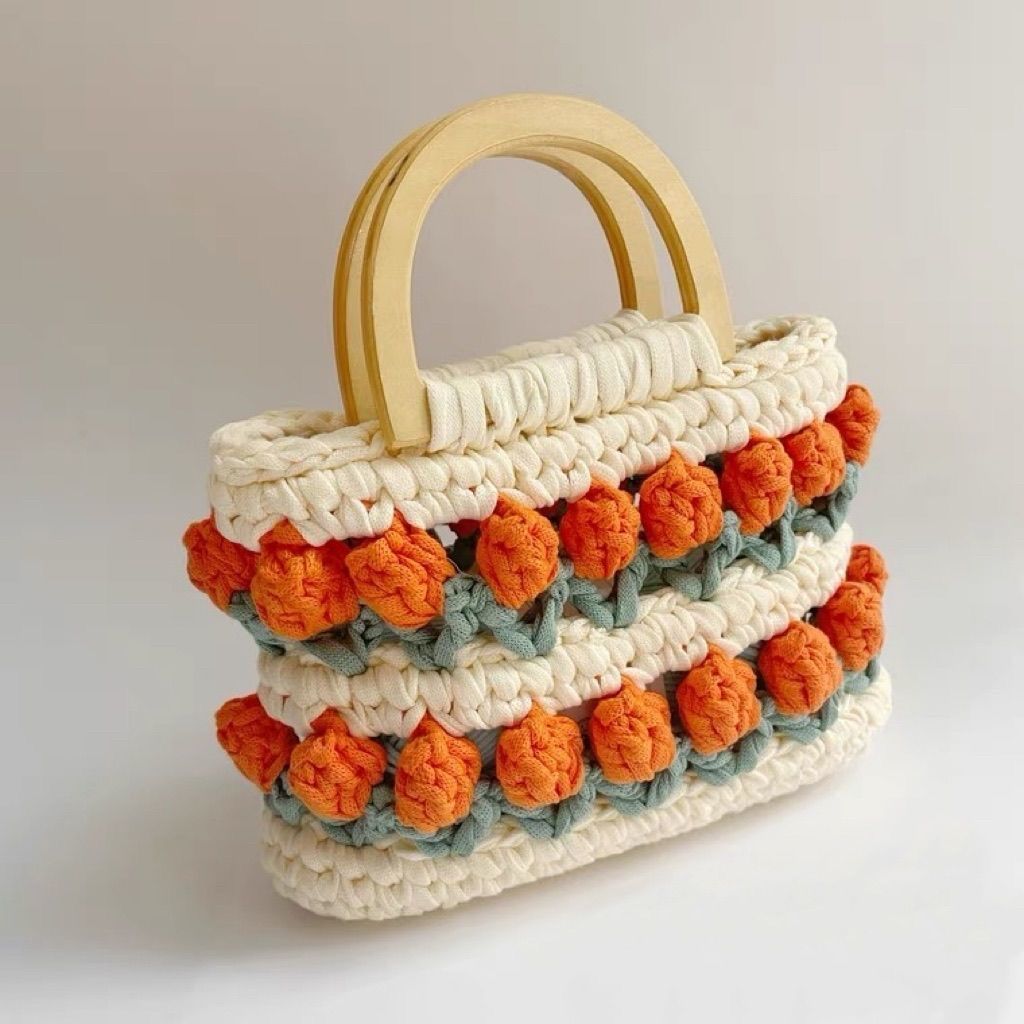 Crochet Tulip Handbag