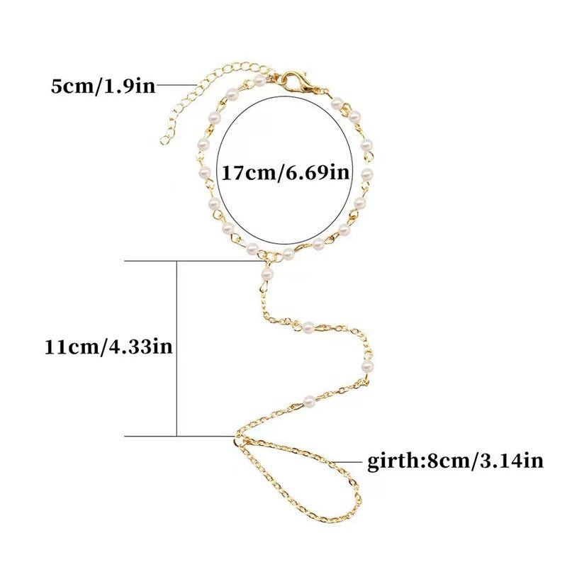 Golden Beads & Pearl Bracelet