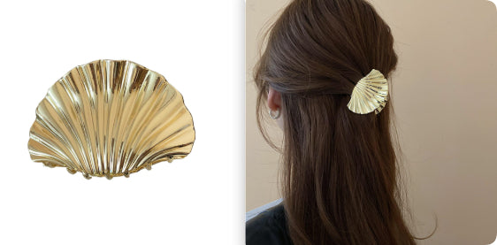 Seashell Metal Hair Claw