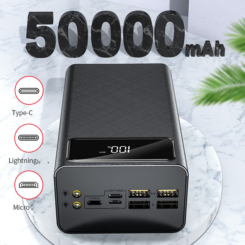 50,000mAh High-Capacity Power Bank