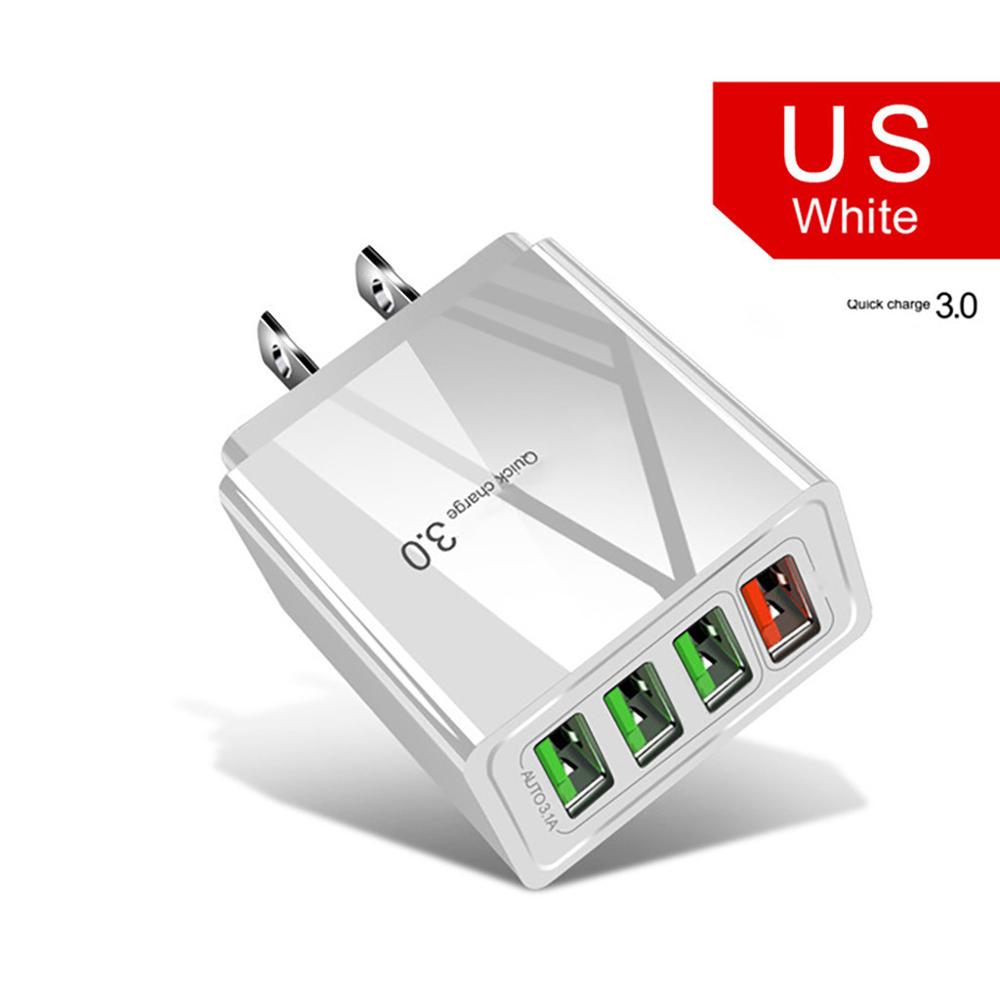 4-Port USB Wall Charger with LED