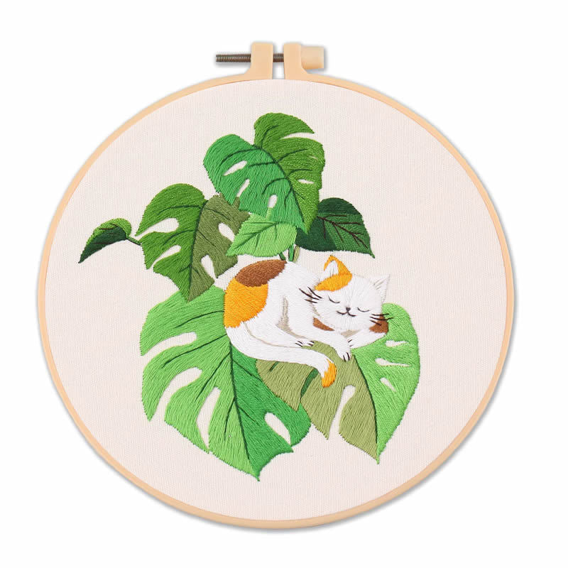 Cat Embroidery Kit