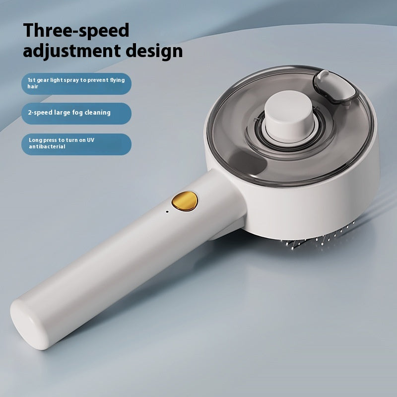 Self-Cleaning Pet Steam Brush