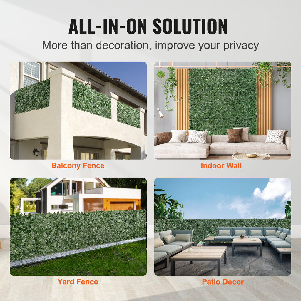 Artificial Ivy Privacy Fence Screen (96 x 72 in)