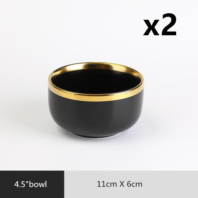 Matte Black Ceramic Dinnerware