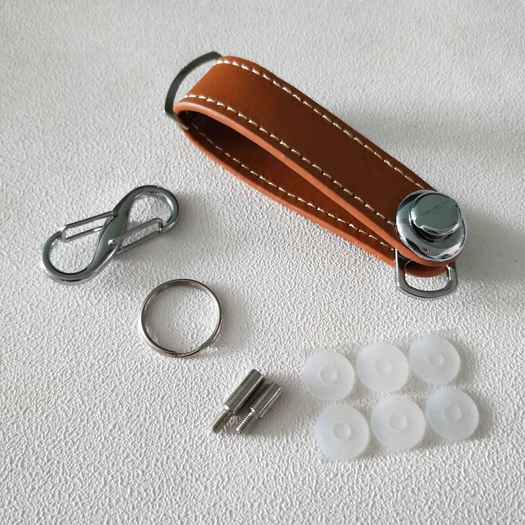 Compact Leather Key Organizer