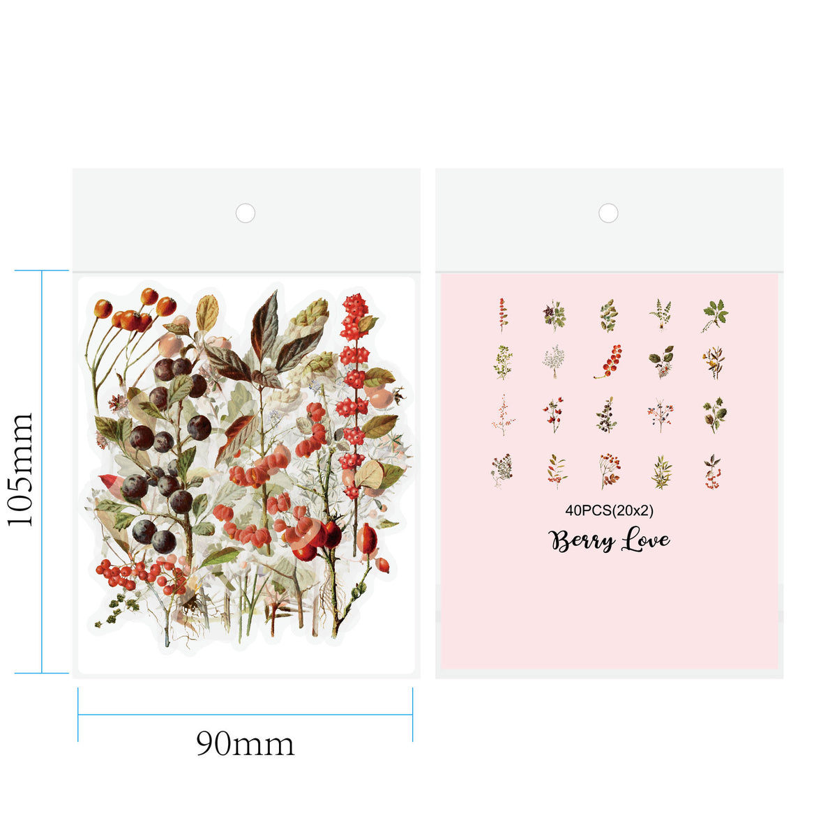 Vintage Mushroom & Flower Journal Stickers